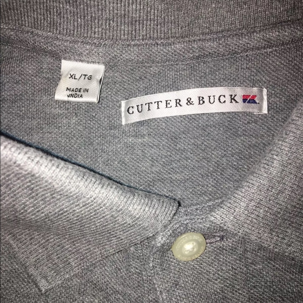 LA RAIDERS CB Cutter & Buck Polo NFL S/S XL Grey - Picture 3 of 8